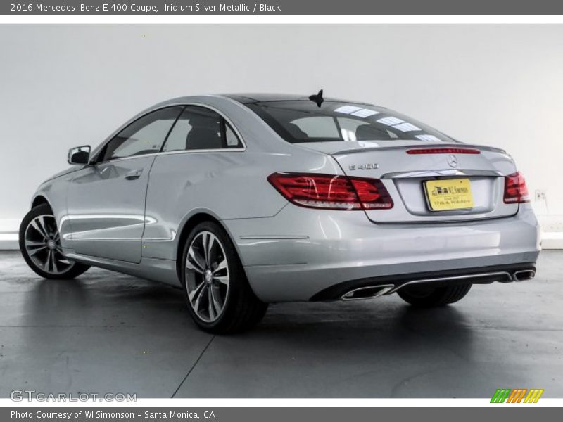 Iridium Silver Metallic / Black 2016 Mercedes-Benz E 400 Coupe