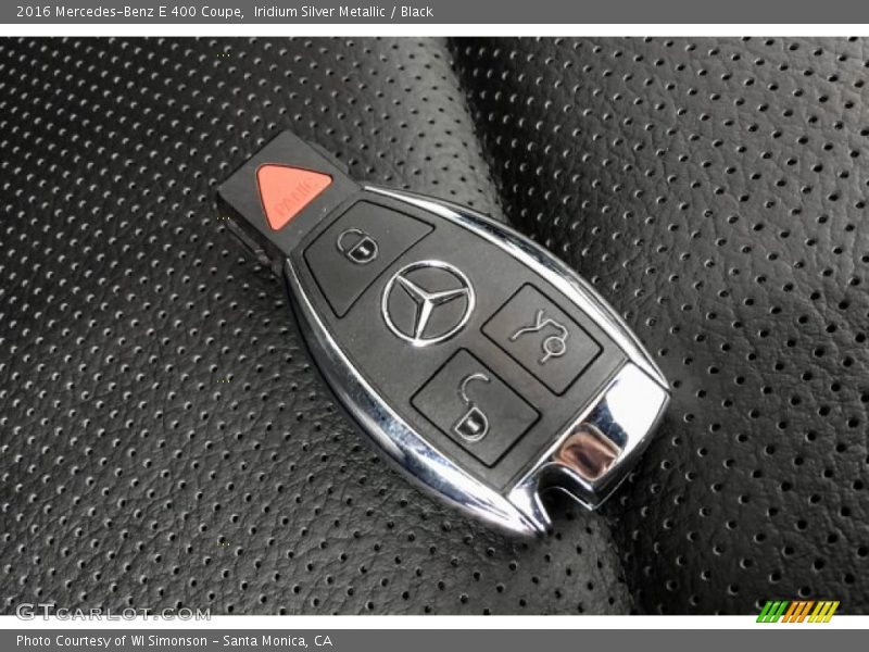 Iridium Silver Metallic / Black 2016 Mercedes-Benz E 400 Coupe