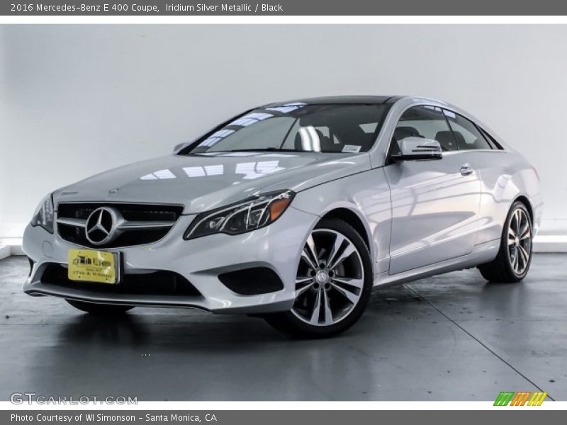Iridium Silver Metallic / Black 2016 Mercedes-Benz E 400 Coupe