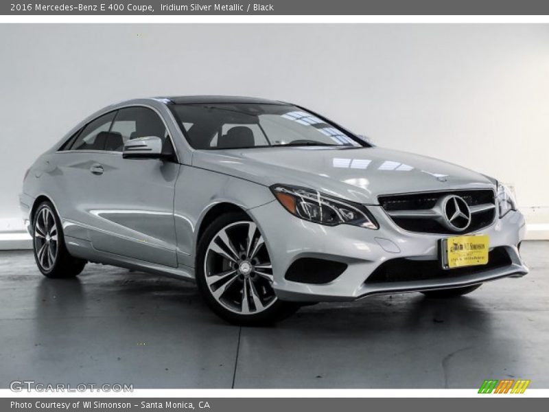 Iridium Silver Metallic / Black 2016 Mercedes-Benz E 400 Coupe