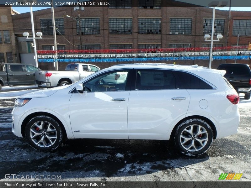 Snow White Pearl / Satin Black 2019 Kia Sorento SX AWD