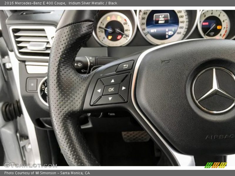 Iridium Silver Metallic / Black 2016 Mercedes-Benz E 400 Coupe