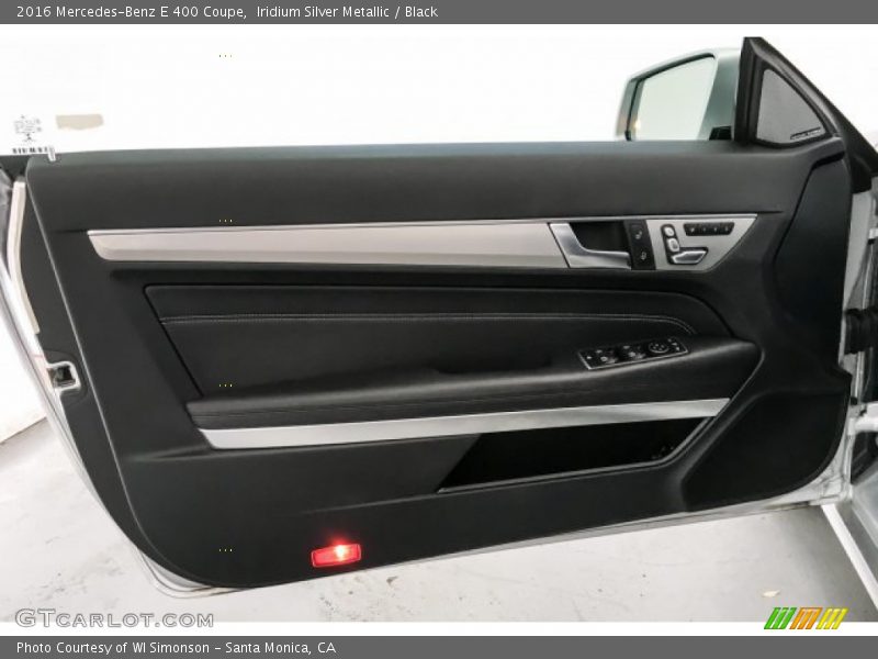 Iridium Silver Metallic / Black 2016 Mercedes-Benz E 400 Coupe