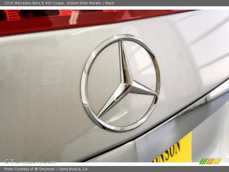 Iridium Silver Metallic / Black 2016 Mercedes-Benz E 400 Coupe