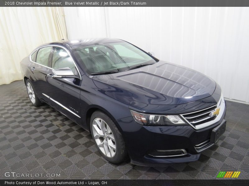 Blue Velvet Metallic / Jet Black/Dark Titanium 2018 Chevrolet Impala Premier