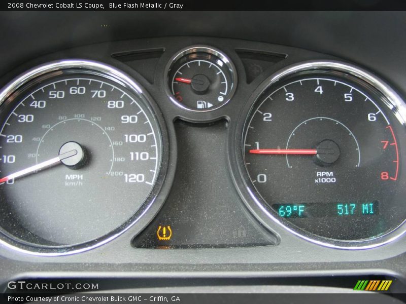 Blue Flash Metallic / Gray 2008 Chevrolet Cobalt LS Coupe