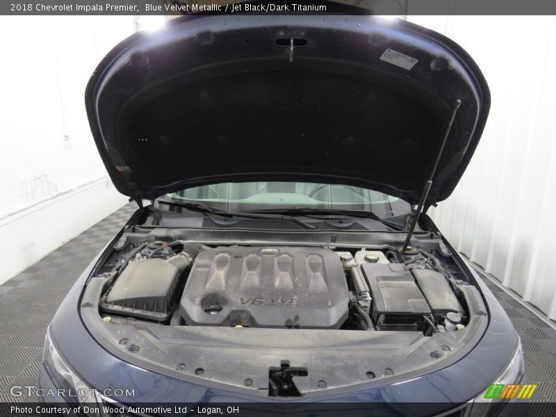 Blue Velvet Metallic / Jet Black/Dark Titanium 2018 Chevrolet Impala Premier