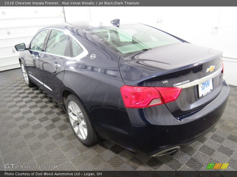 Blue Velvet Metallic / Jet Black/Dark Titanium 2018 Chevrolet Impala Premier