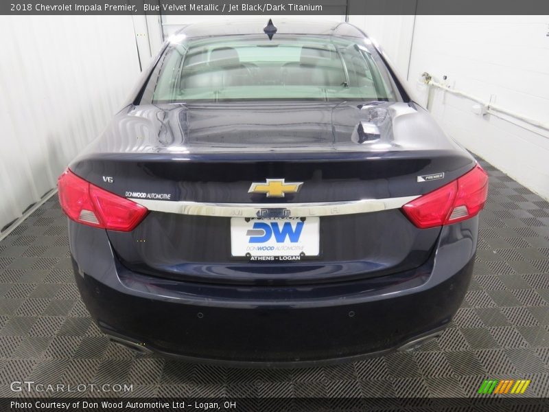 Blue Velvet Metallic / Jet Black/Dark Titanium 2018 Chevrolet Impala Premier
