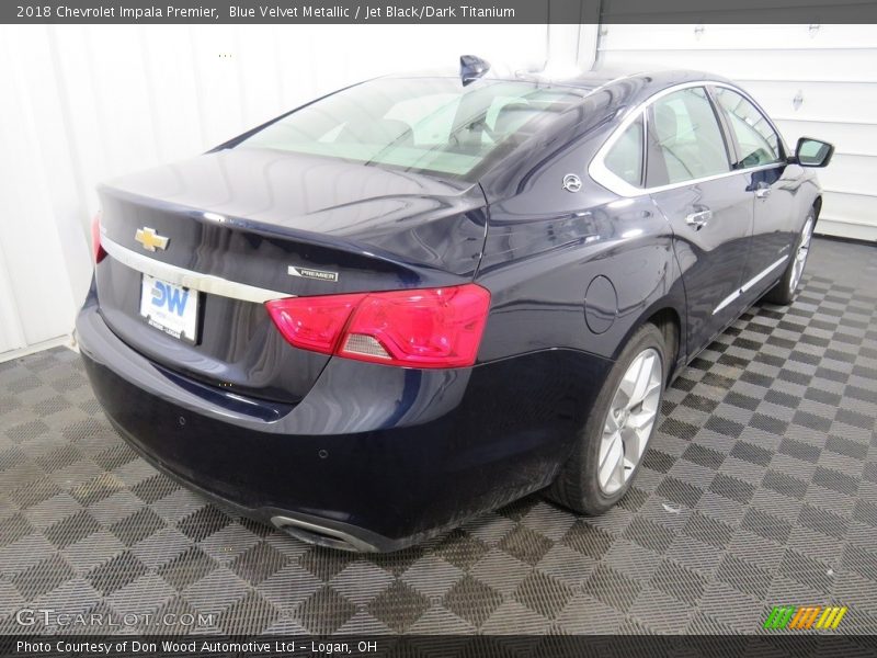 Blue Velvet Metallic / Jet Black/Dark Titanium 2018 Chevrolet Impala Premier