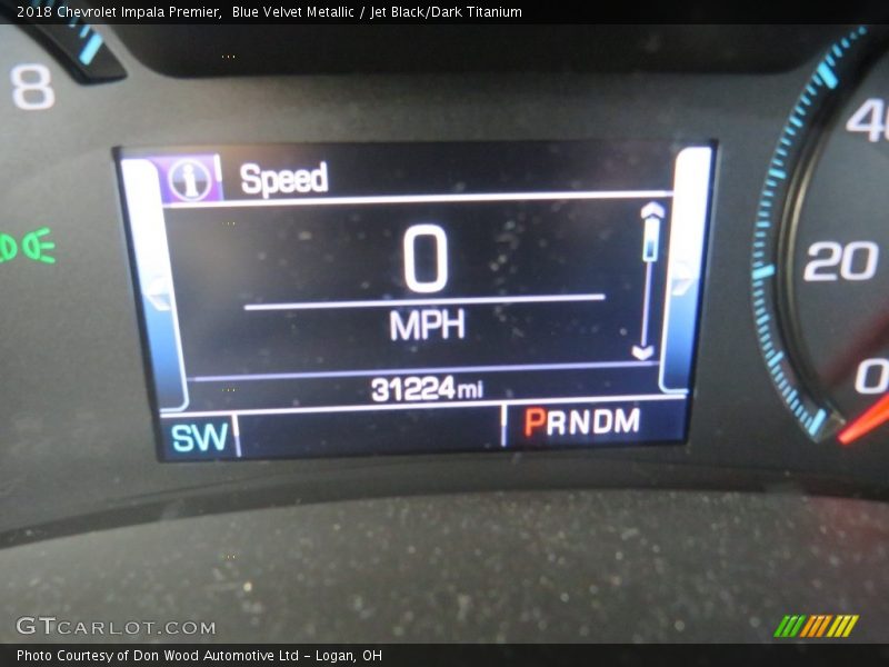 Blue Velvet Metallic / Jet Black/Dark Titanium 2018 Chevrolet Impala Premier