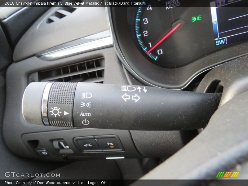 Blue Velvet Metallic / Jet Black/Dark Titanium 2018 Chevrolet Impala Premier