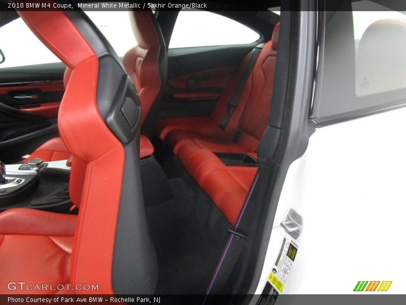 Mineral White Metallic / Sakhir Orange/Black 2018 BMW M4 Coupe