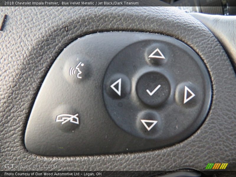 Blue Velvet Metallic / Jet Black/Dark Titanium 2018 Chevrolet Impala Premier