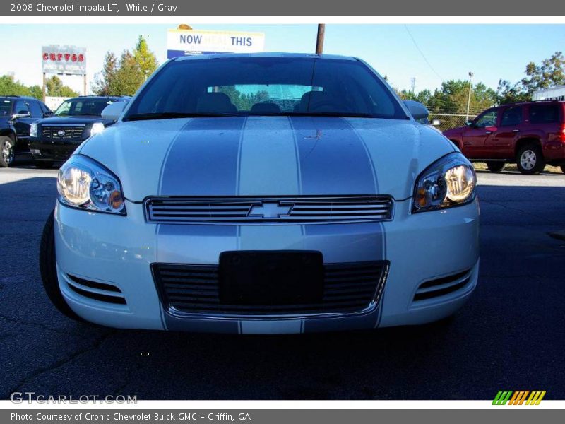 White / Gray 2008 Chevrolet Impala LT
