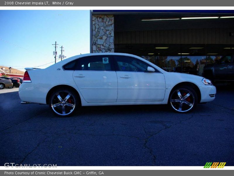 White / Gray 2008 Chevrolet Impala LT