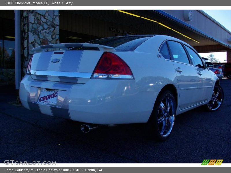 White / Gray 2008 Chevrolet Impala LT