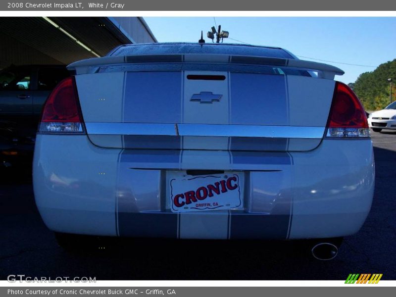 White / Gray 2008 Chevrolet Impala LT