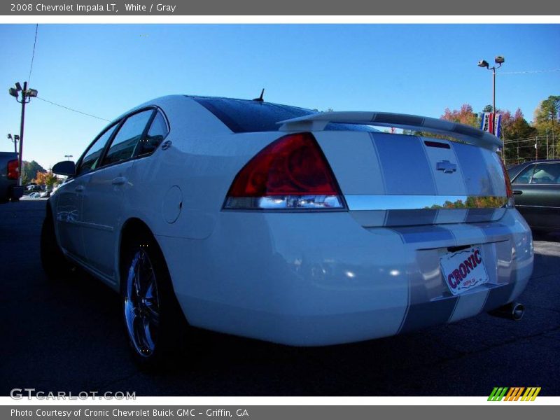 White / Gray 2008 Chevrolet Impala LT