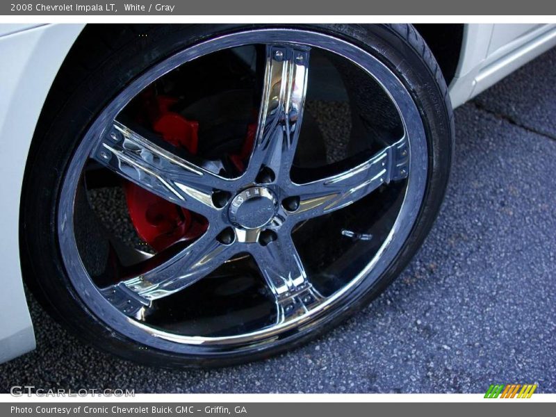 White / Gray 2008 Chevrolet Impala LT