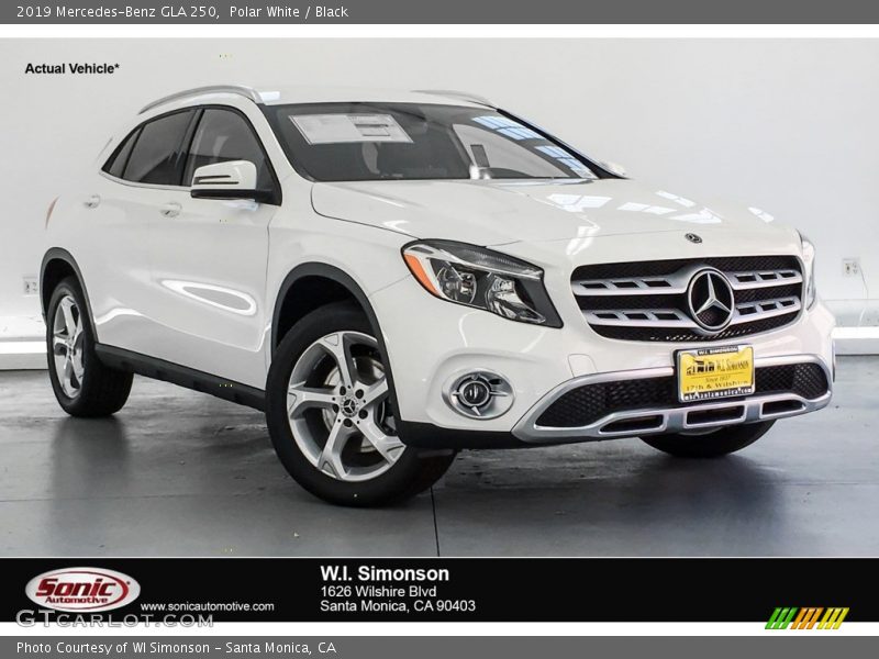 Polar White / Black 2019 Mercedes-Benz GLA 250