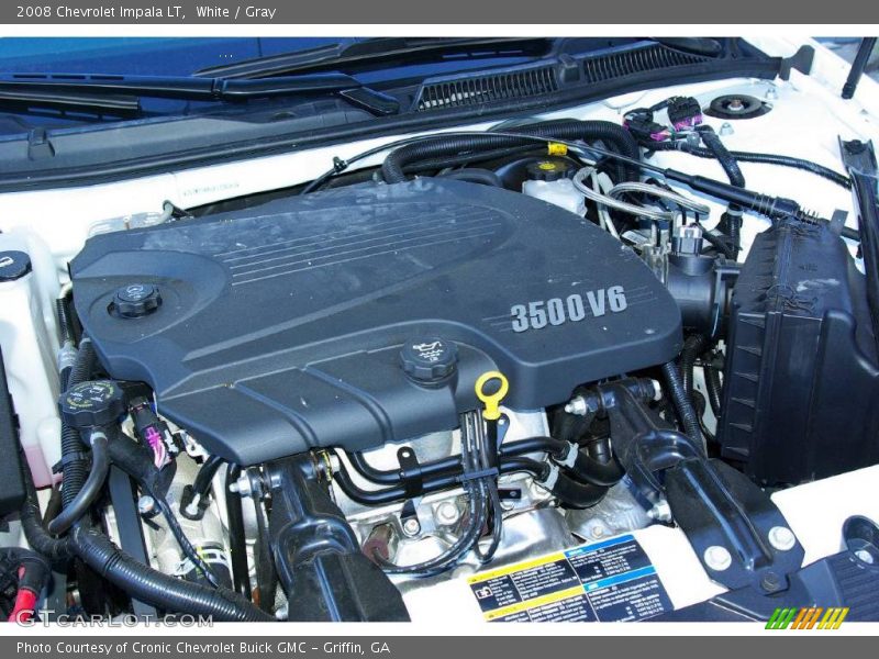 White / Gray 2008 Chevrolet Impala LT