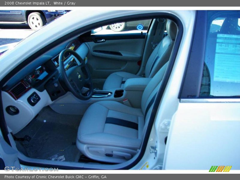 White / Gray 2008 Chevrolet Impala LT