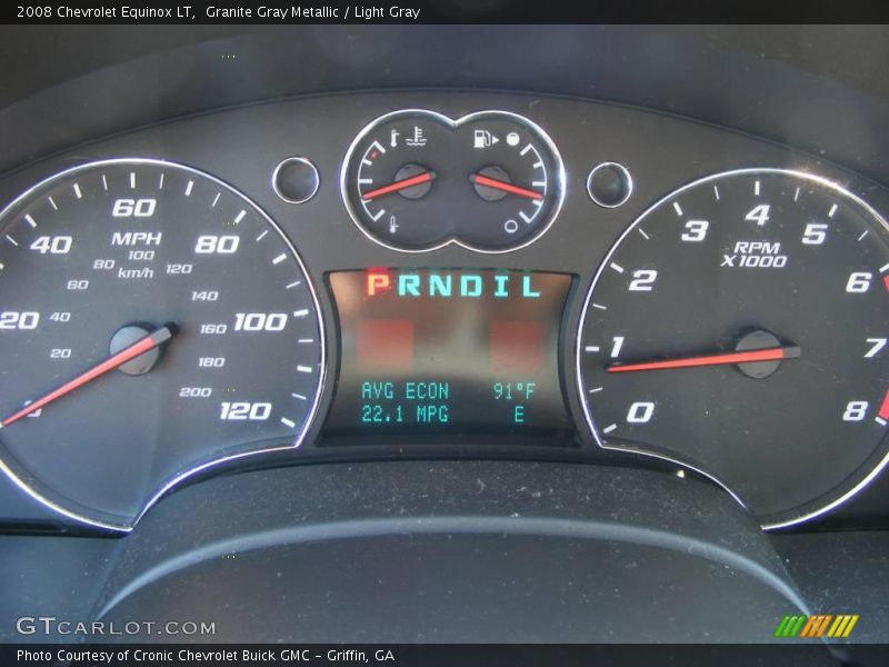 Granite Gray Metallic / Light Gray 2008 Chevrolet Equinox LT