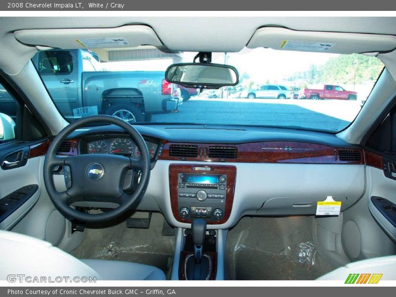 White / Gray 2008 Chevrolet Impala LT