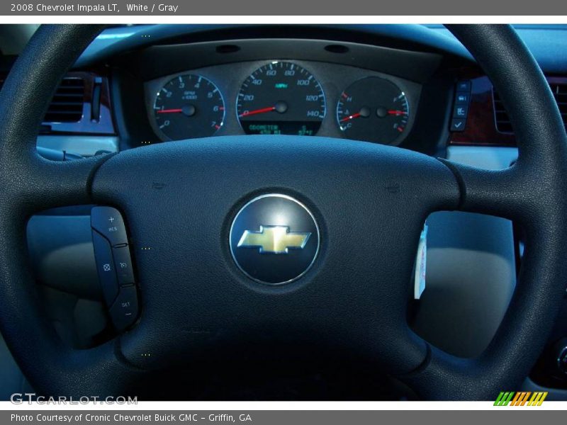 White / Gray 2008 Chevrolet Impala LT