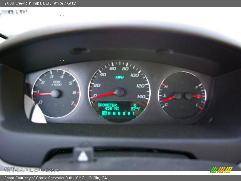 White / Gray 2008 Chevrolet Impala LT