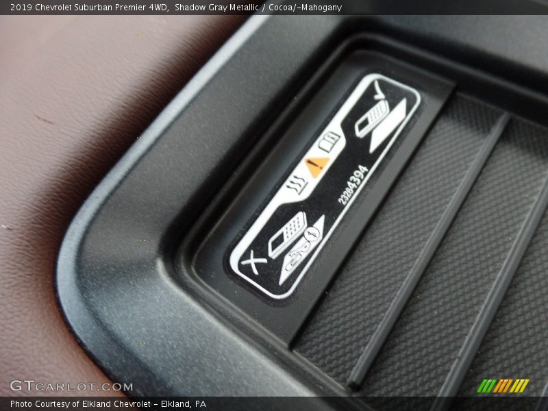 Shadow Gray Metallic / Cocoa/­Mahogany 2019 Chevrolet Suburban Premier 4WD
