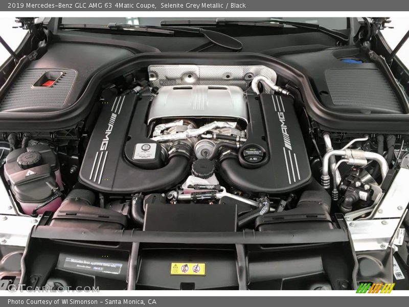 Selenite Grey Metallic / Black 2019 Mercedes-Benz GLC AMG 63 4Matic Coupe