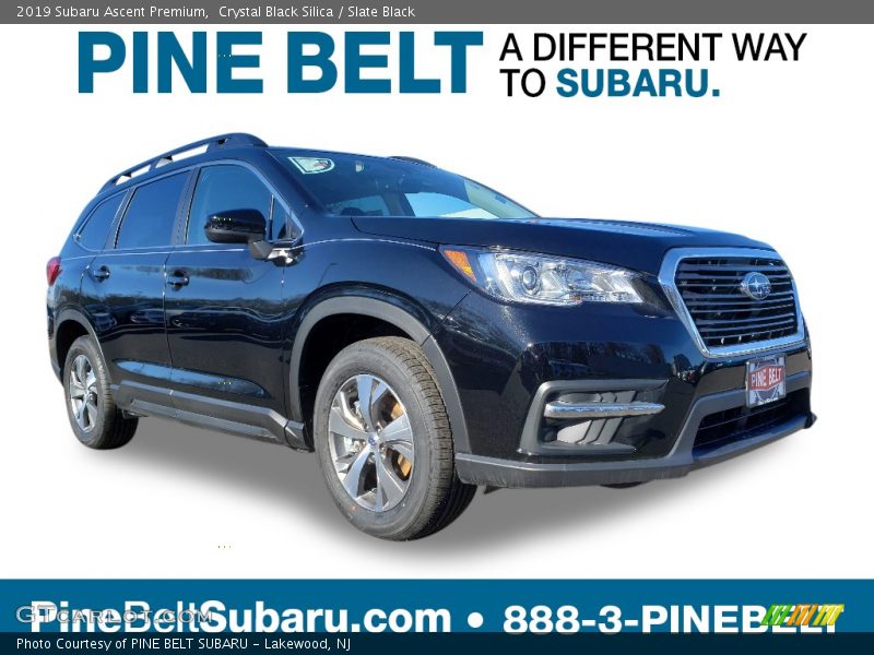 Crystal Black Silica / Slate Black 2019 Subaru Ascent Premium