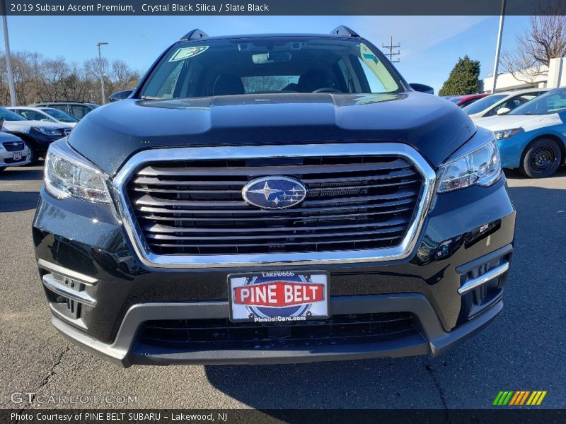 Crystal Black Silica / Slate Black 2019 Subaru Ascent Premium
