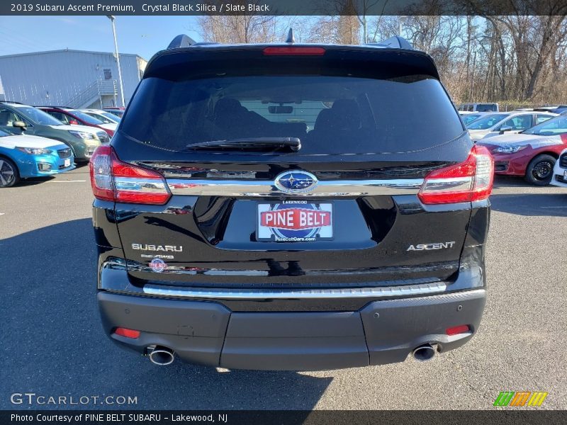 Crystal Black Silica / Slate Black 2019 Subaru Ascent Premium