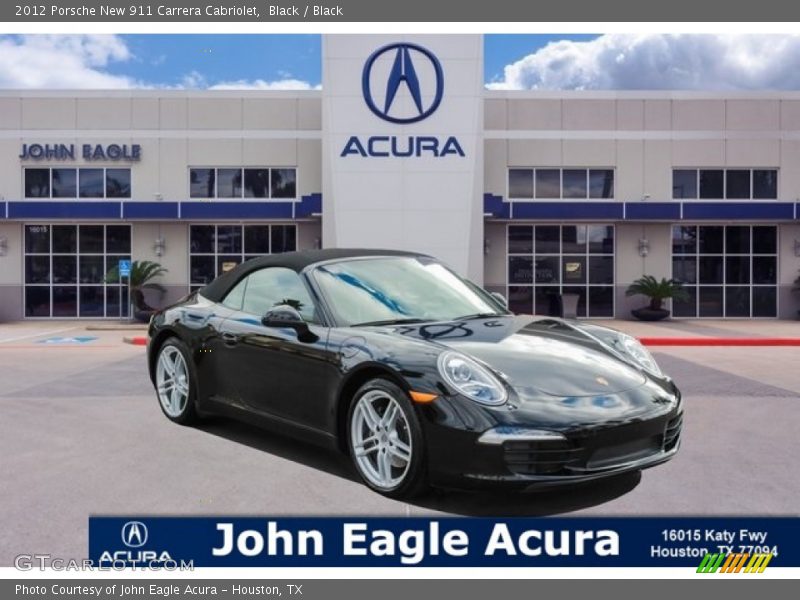 Black / Black 2012 Porsche New 911 Carrera Cabriolet
