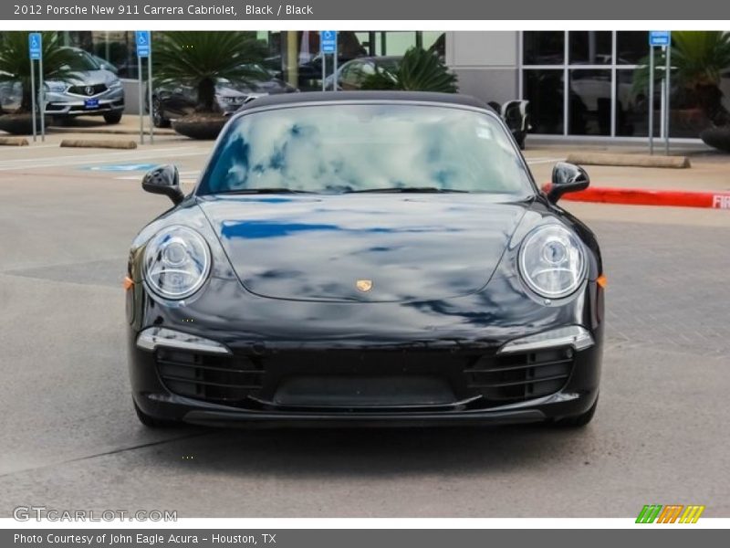 Black / Black 2012 Porsche New 911 Carrera Cabriolet