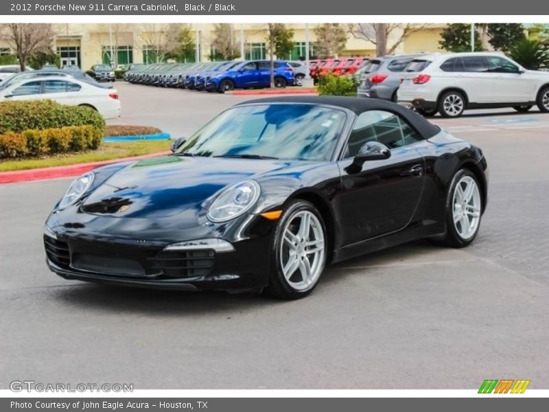 Black / Black 2012 Porsche New 911 Carrera Cabriolet