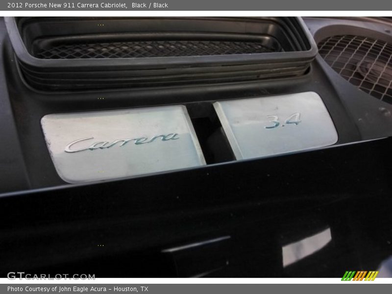  2012 New 911 Carrera Cabriolet Engine - 3.4 Liter DFI DOHC 24-Valve VarioCam Plus Flat 6 Cylinder