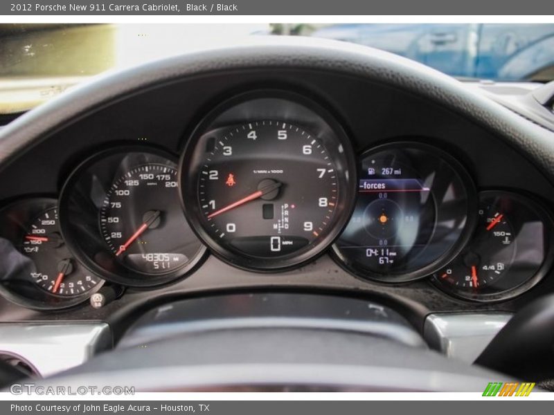  2012 New 911 Carrera Cabriolet Carrera Cabriolet Gauges