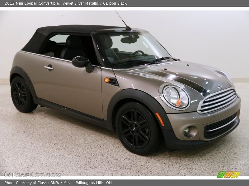 Velvet Silver Metallic / Carbon Black 2013 Mini Cooper Convertible