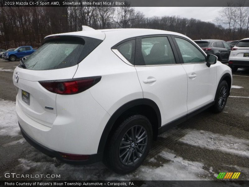 Snowflake White Pearl Mica / Black 2019 Mazda CX-5 Sport AWD
