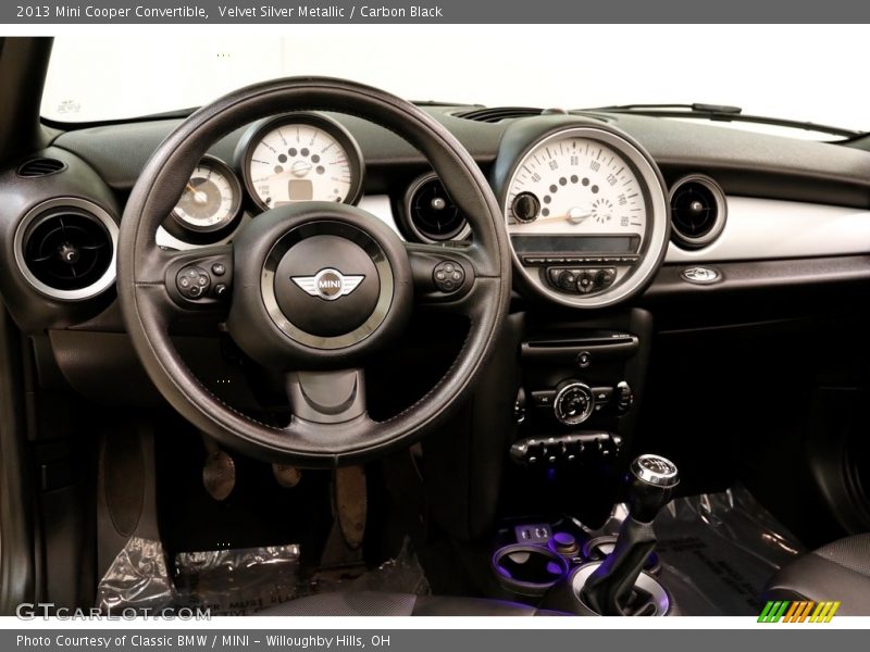 Velvet Silver Metallic / Carbon Black 2013 Mini Cooper Convertible