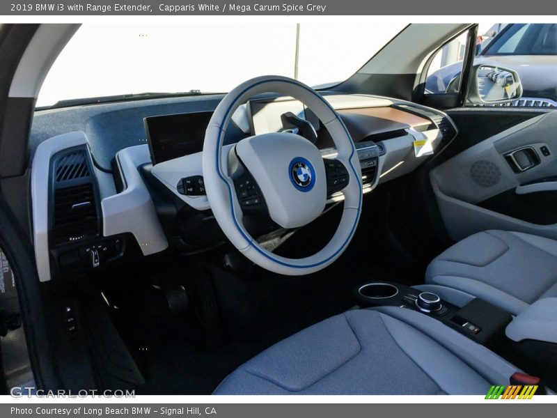 Capparis White / Mega Carum Spice Grey 2019 BMW i3 with Range Extender