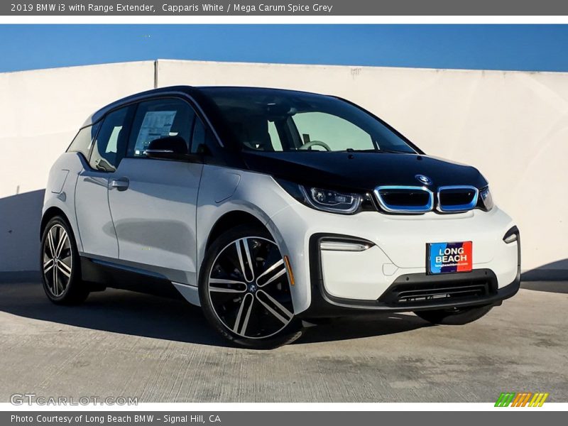 Capparis White / Mega Carum Spice Grey 2019 BMW i3 with Range Extender