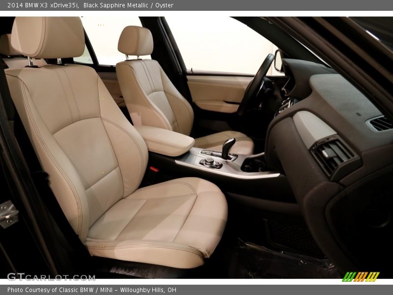 Black Sapphire Metallic / Oyster 2014 BMW X3 xDrive35i