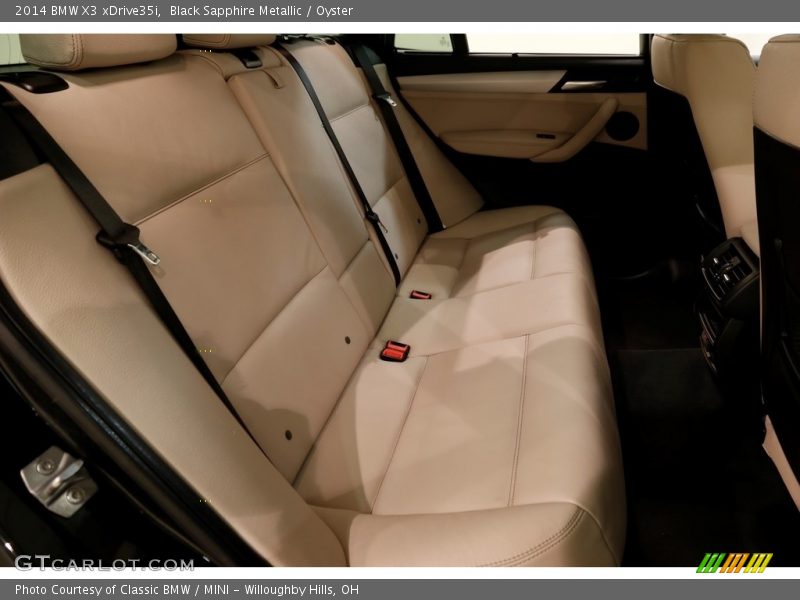 Black Sapphire Metallic / Oyster 2014 BMW X3 xDrive35i