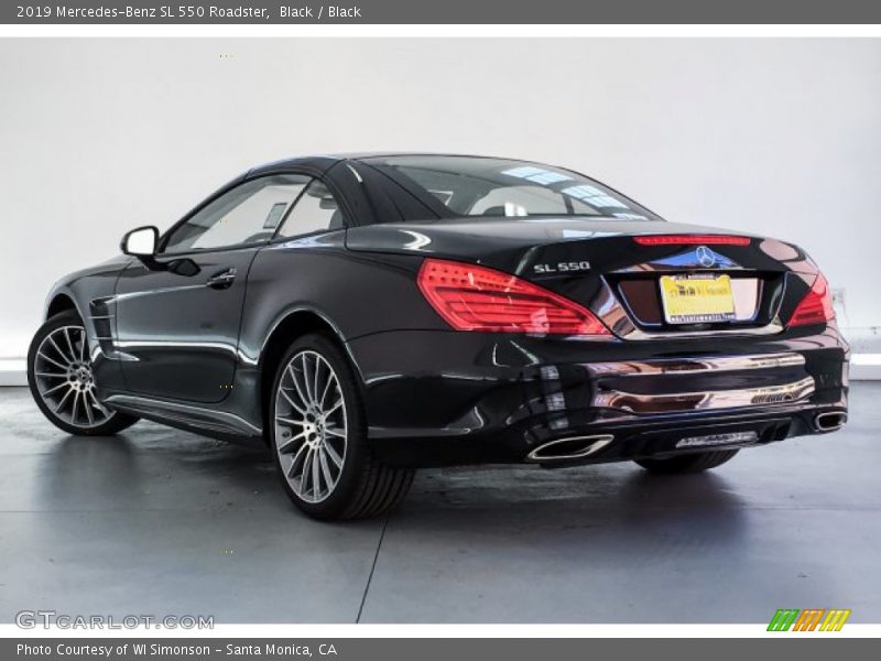 Black / Black 2019 Mercedes-Benz SL 550 Roadster