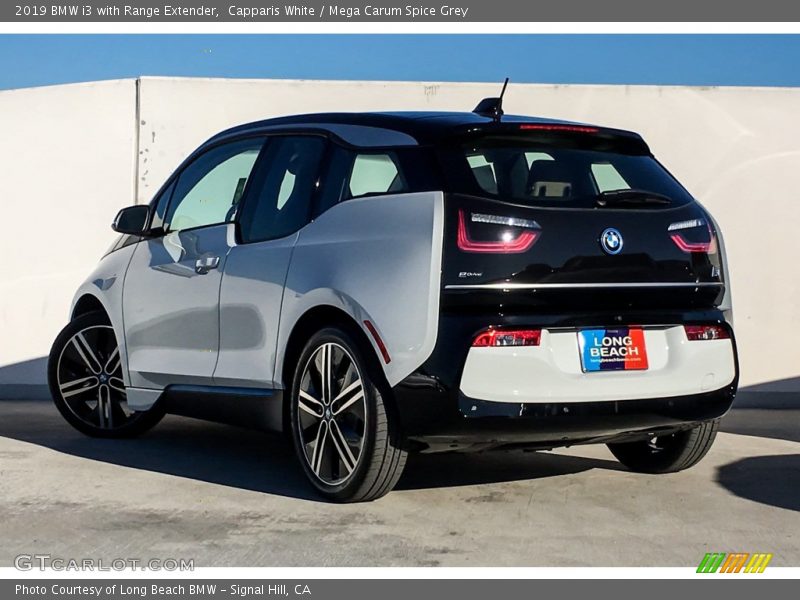 Capparis White / Mega Carum Spice Grey 2019 BMW i3 with Range Extender